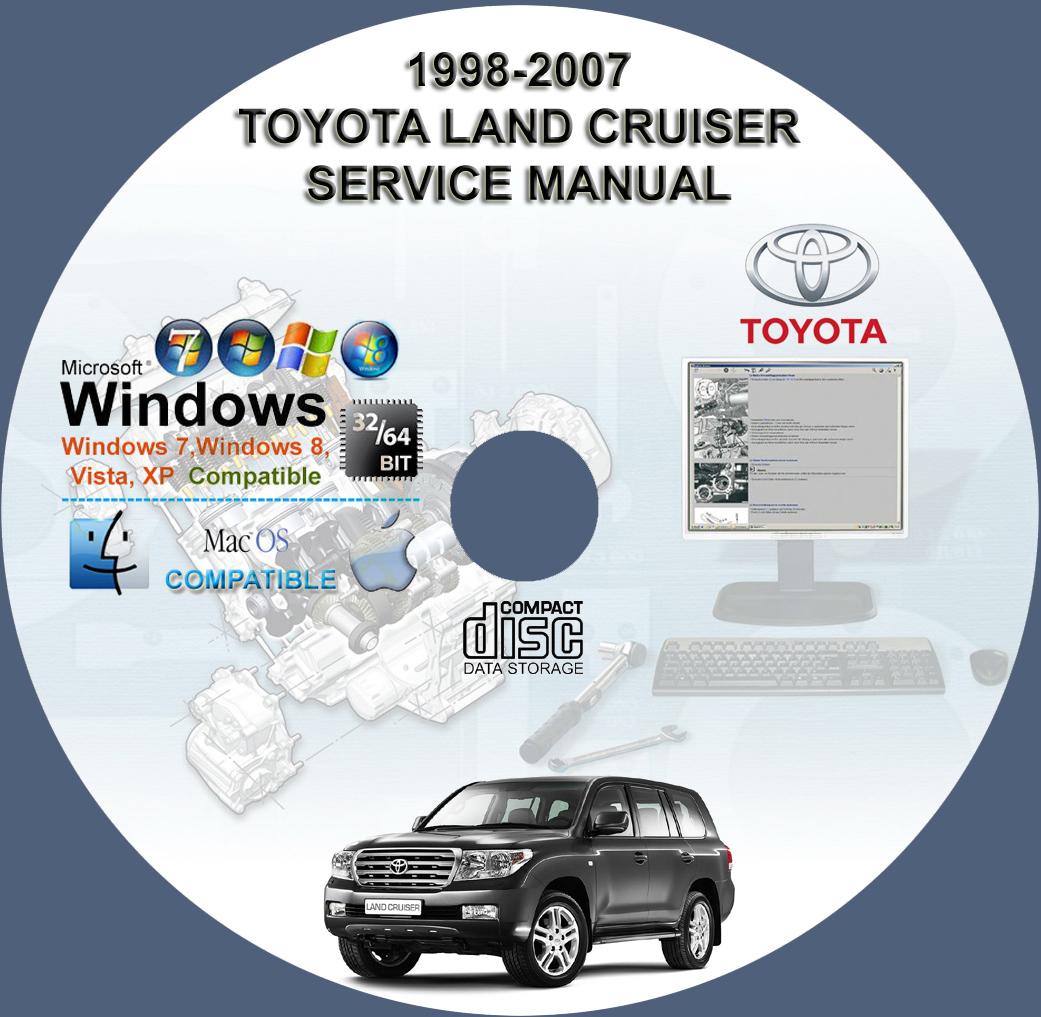 Toyota Land Cruiser Service Repair Manual On Cd 1998